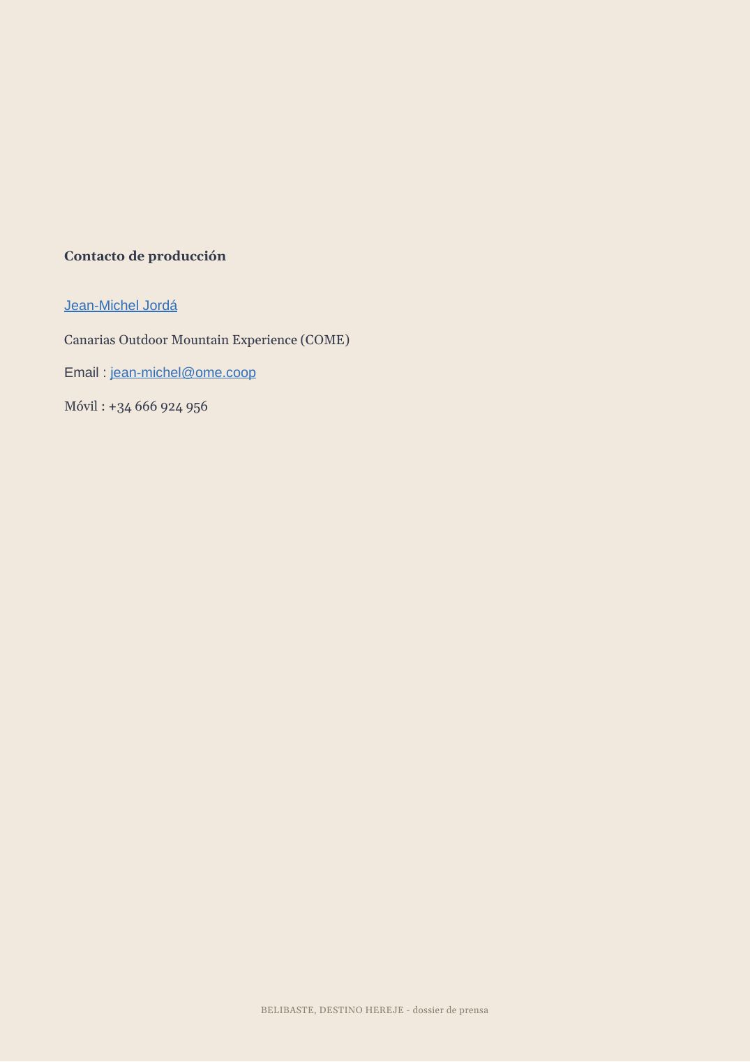 Dossier de prensa — 6