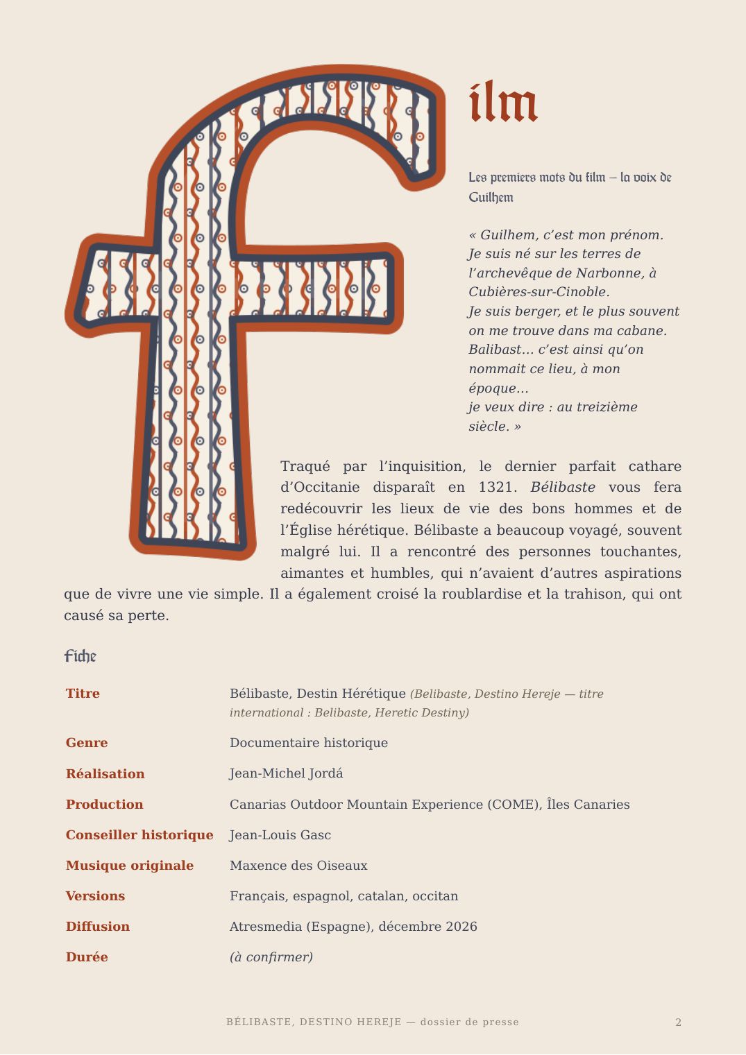 Dossier de presse — 2